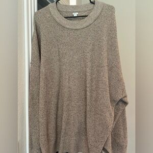 Tan/slate oversized Aerie sweater